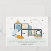 Zachte speelruimte binnenhuis jungle klimrek kinde bedankkaart (Voorkant / Achterkant)