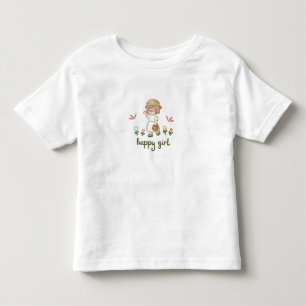 Zachte & Speelse Ontwerp Zoete Cartoon Meisje T-sh Kinder Shirts