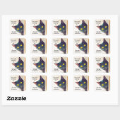 Zachte Spiedende Kat Ontwerp Boekplaat Sticker (Vel)