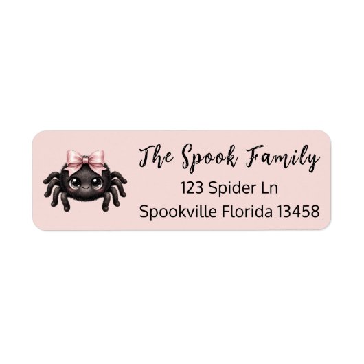 Zachte Spin Halloween Retouradres Label (Voorkant)