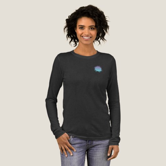 Zachte Statische Ruis Tussen Sterren Tri-Blend Shirt (Voorkant)