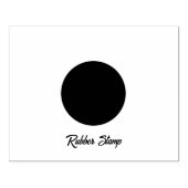 Zachte Stempel Strak Gepersonaliseerd Cirkel Logo (Afrduk)