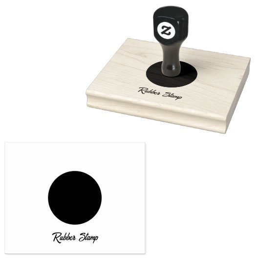 Zachte Stempel Strak Gepersonaliseerd Cirkel Logo (Gestempeld)