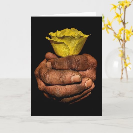 Zachte sterkte Kaart (Gele Bloem)