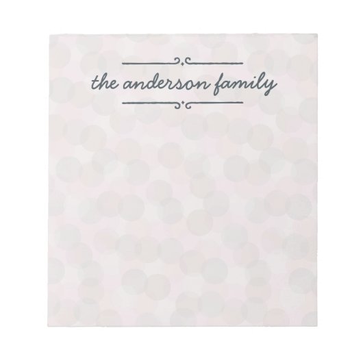 Zachte Stippen Notitieblok (Voorkant)