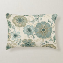 Zachte Stofachtige Blauwe Salie Groene Beige Boerd