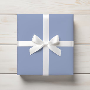 Zachte stoffige blauwe effen kleur cadeaupapier