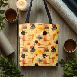Zachte Straling Abstract – Warm Beige, Oranje, Zwa Tote Bag