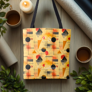Zachte Straling Abstract – Warm Beige, Oranje, Zwa Tote Bag
