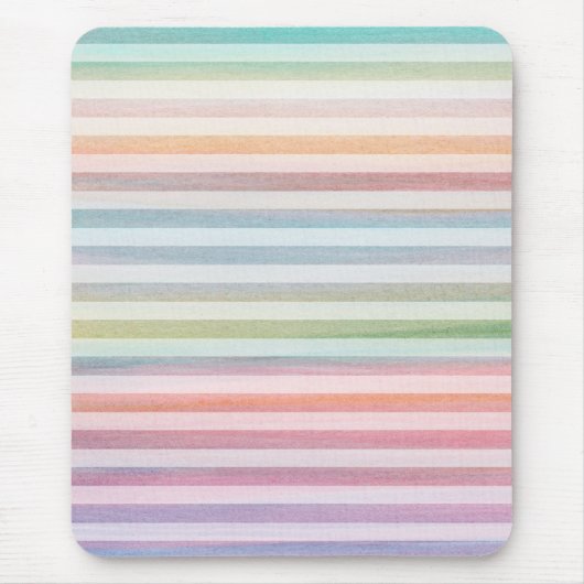  zachte strips voor kleurrijke Waterverf Muismat (Voorkant)