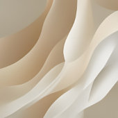 "Zachte stromingen" | Beige Abstracte kunst Poster