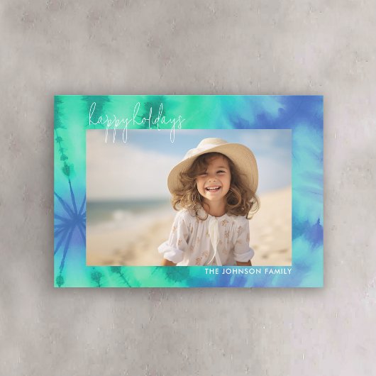 Zachte Stropdas-kleurstof Retro Christmas - Horizo Feestdagenkaart