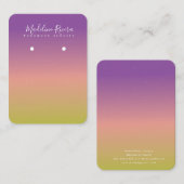 Zachte Sun-gradiënthandleiding voor het oormerken  Contactkaartje (Voorkant / Achterkant)