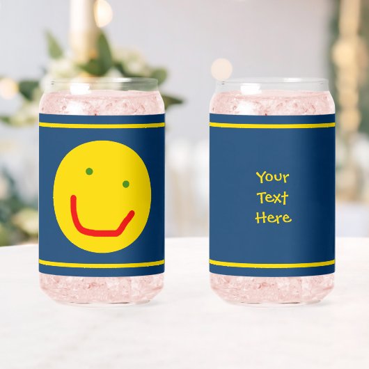 Zachte Sun Happy Face Blikvorm Glas (Insitu (Huwelijk))