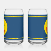 Zachte Sun Happy Face Blikvorm Glas (Links)