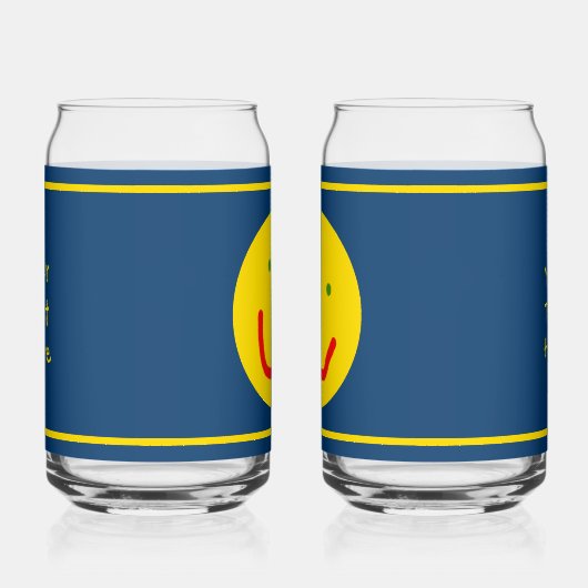 Zachte Sun Happy Face Blikvorm Glas (Rechts)