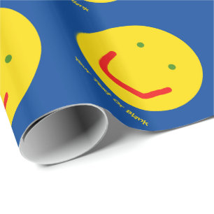Zachte Sun Happy Face Cadeaupapier