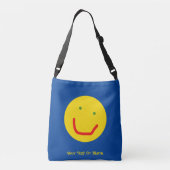 Zachte Sun Happy Face Crossbody Tas (Achterkant)