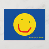 Zachte Sun Happy Face Feestdagenkaart (Voorkant)