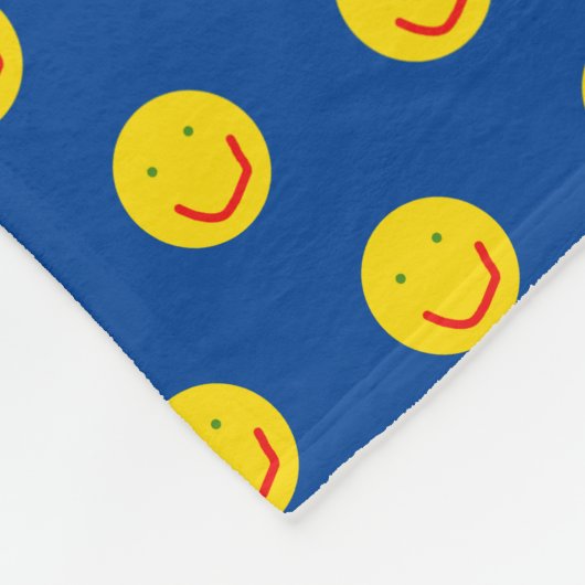 Zachte Sun Happy Face Fleece Deken (Hoek)