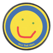 Zachte Sun Happy Face Hockey Puck (Voorkant)