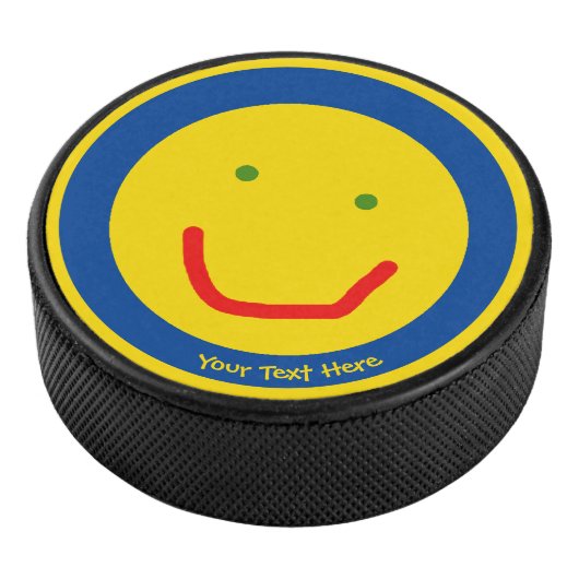 Zachte Sun Happy Face Hockey Puck (3/4)