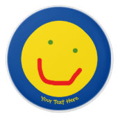 Zachte Sun Happy Face Keramische Knop (Voorkant)