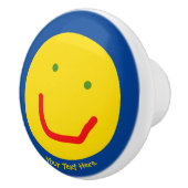 Zachte Sun Happy Face Keramische Knop (Rechts)