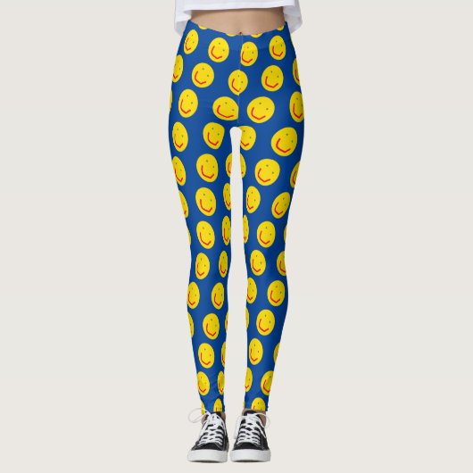Zachte Sun Happy Face Leggings (Voorkant)