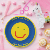 Zachte Sun Happy Face Papieren Bordje (Feest)