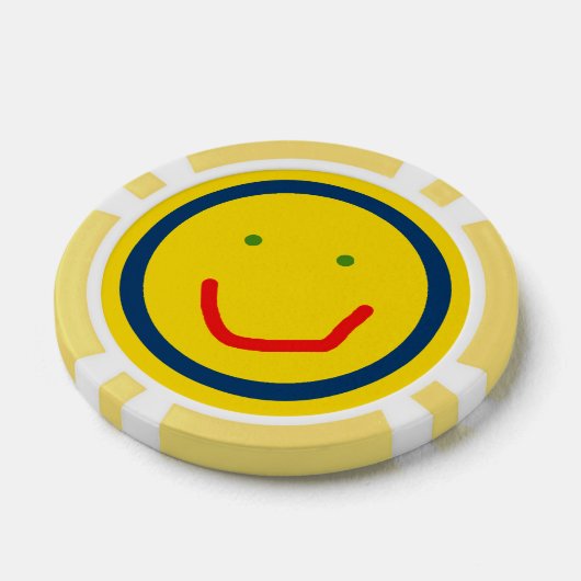 Zachte Sun Happy Face Poker Chips (Enkel)