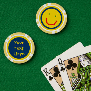 Zachte Sun Happy Face Poker Chips