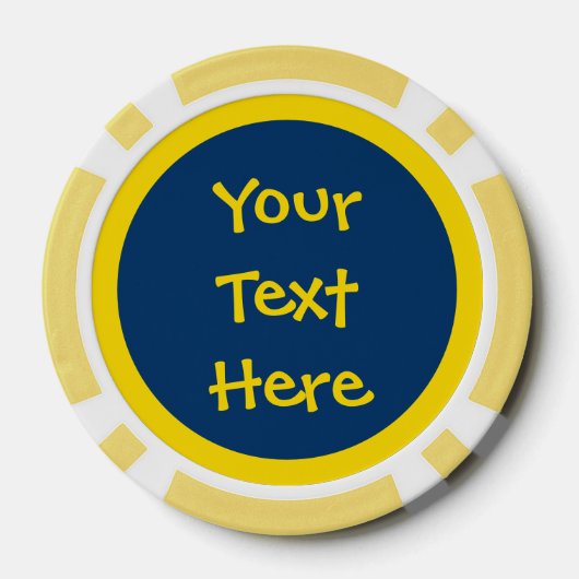 Zachte Sun Happy Face Poker Chips (Achterkant)