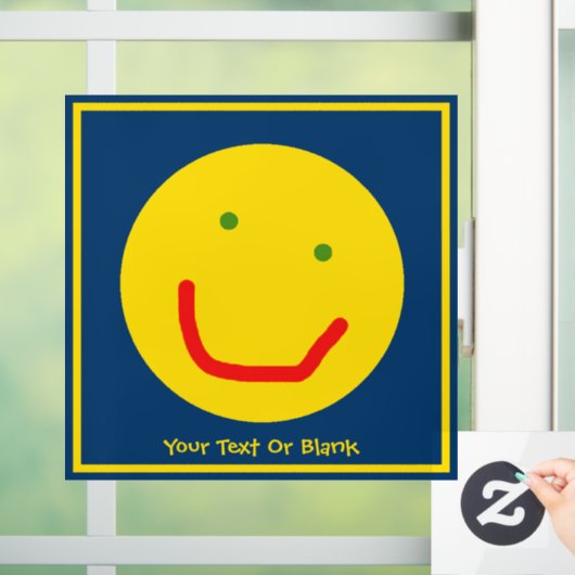 Zachte Sun Happy Face Raamsticker (Huis)