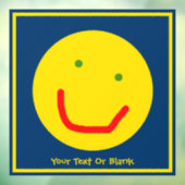 Zachte Sun Happy Face Raamsticker (Vel 3)