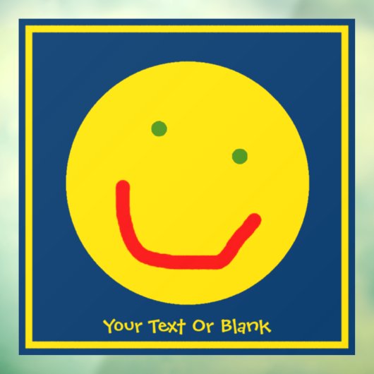 Zachte Sun Happy Face Raamsticker (Vel 3)