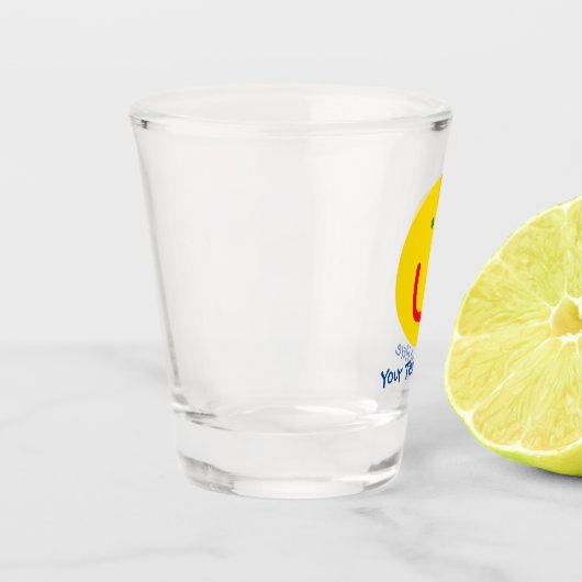 Zachte Sun Happy Face Shot Glas (Links)
