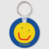 Zachte Sun Happy Face Sleutelhanger (Voorkant)