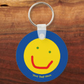 Zachte Sun Happy Face Sleutelhanger (Voorkant)