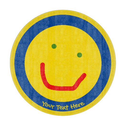 Zachte Sun Happy Face Snijplank (Voorkant)