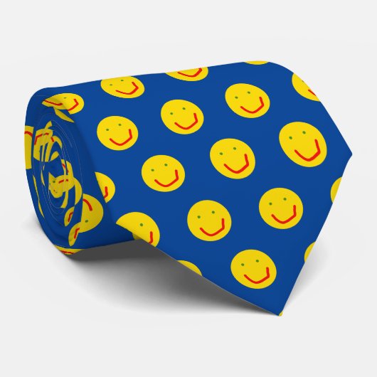 Zachte Sun Happy Face Stropdas (Opgerold)