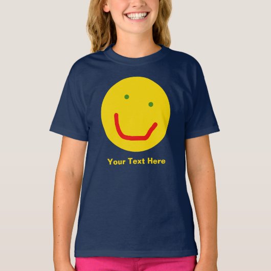 Zachte Sun Happy Face T-shirt (Voorkant)