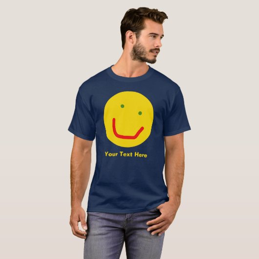 Zachte Sun Happy Face T-shirt (Voorkant volledig)