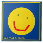 Zachte Sun Happy Face Tegeltje (Voorkant)