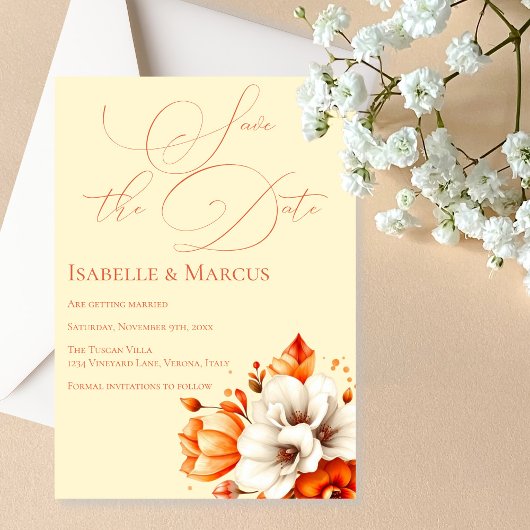 Zachte Sunset Glow Save the Date Wedding Kaart