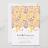 Zachte Swirls Baby shower Uitnodiging (Voorkant)