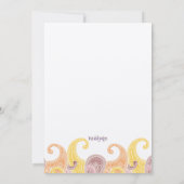 Zachte Swirls Baby shower Uitnodiging (Achterkant)