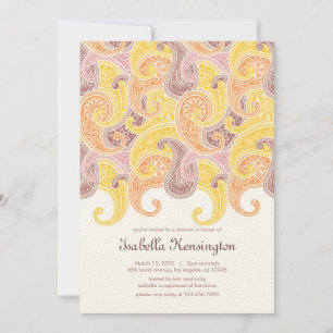 Zachte Swirls Baby shower Uitnodiging