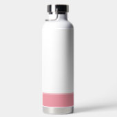 Zachte Tabby Kat & Hartjes op Roze & Wit Waterfles (Rechts)