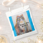 Zachte Tabby Kat Kunst huisdier Dieren Feest Zakke Bedankzakje (Geknipt)